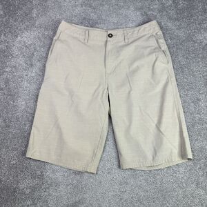 BKE Shorts Men’s 32 Beige Hybrid Chino Flat Front Casual